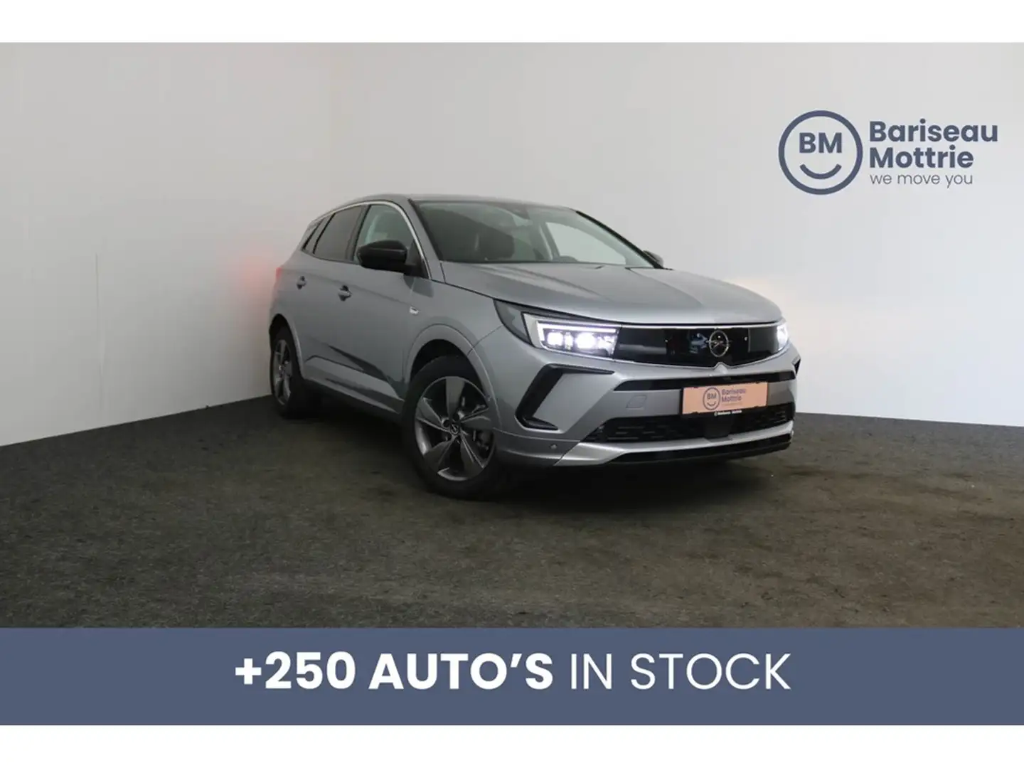 Opel Grandland 1.2 TURBO GS-LINE *CAMERA+SENSOREN*DAB*GPS*BTW AFT Grijs - 1