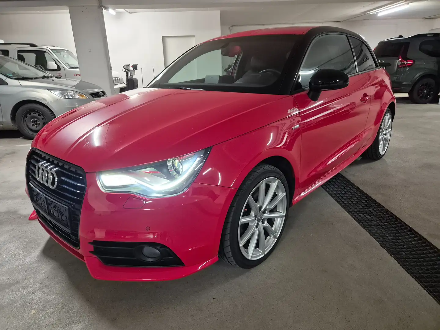 Audi A1 S Line *Ambition-Navi-BiXenon-Bose-Teilleder* Rot - 1