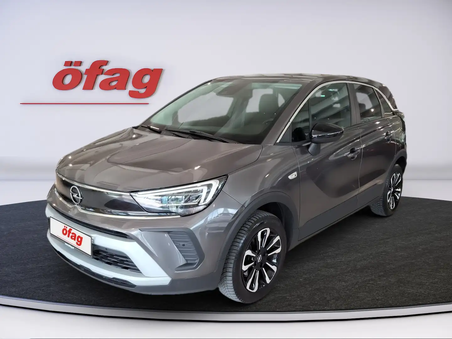 Opel Crossland 1.2 Turbo Eleg. Aut. Grijs - 1