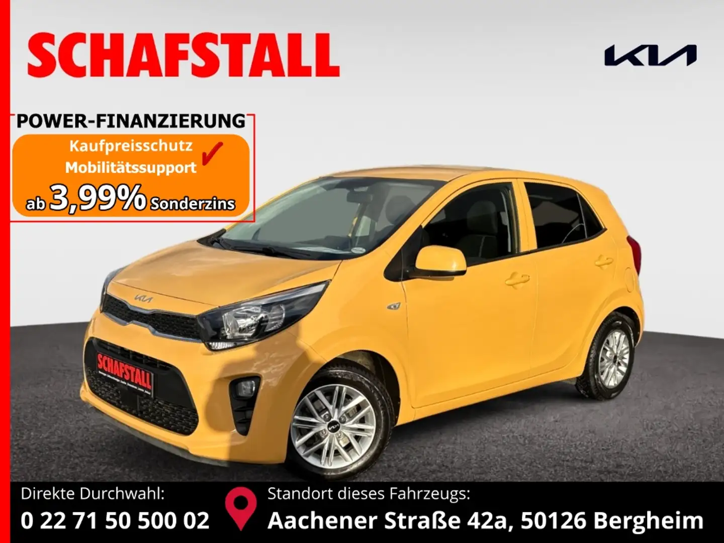 Kia Picanto 1.0 VISION DESIGN Navi Kamera Sitzheizung DAB Gelb - 1