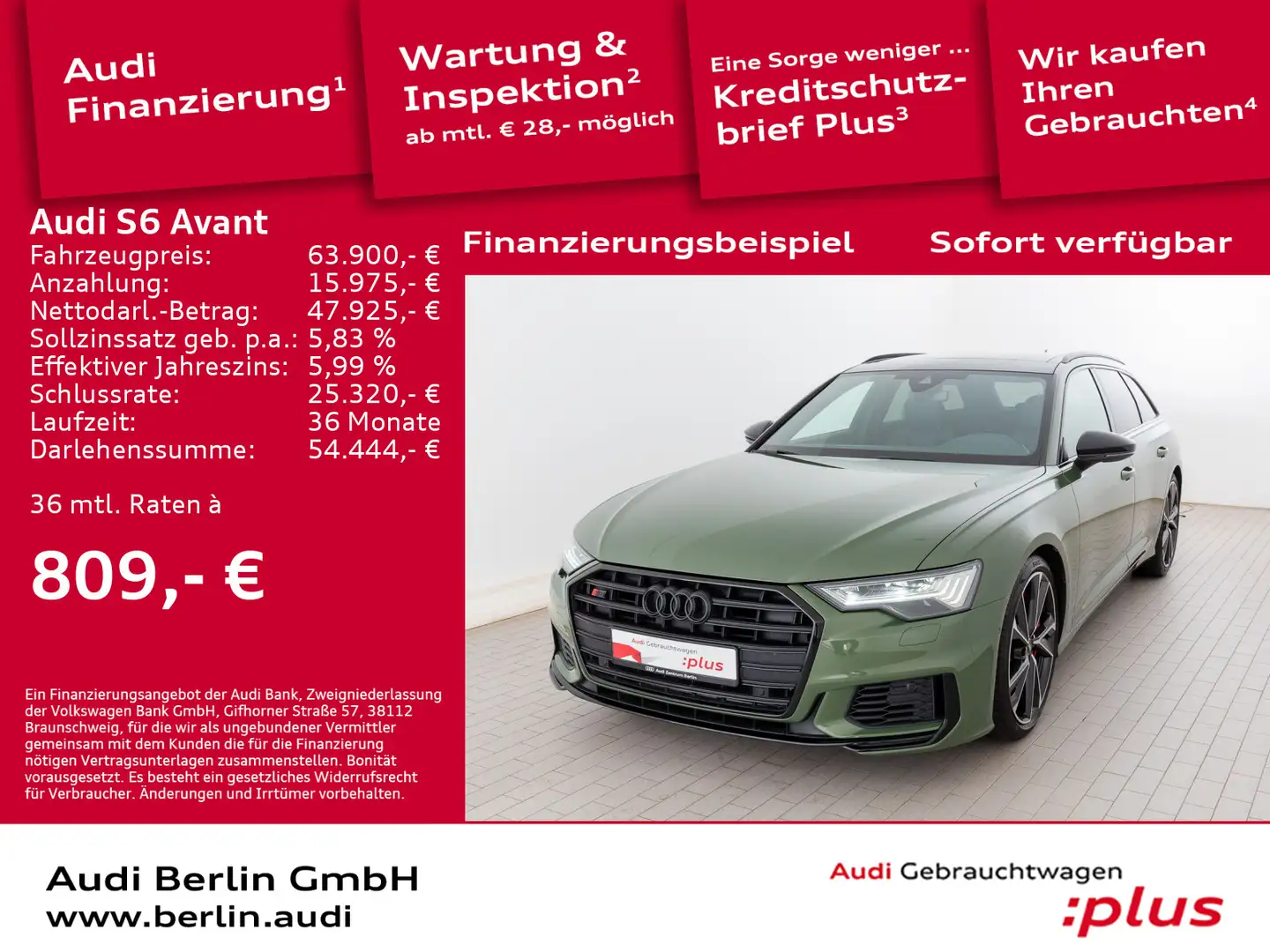 Audi S6 TDI tiptr. AHK STDHZG PDC RFK MATRIX Vert - 1