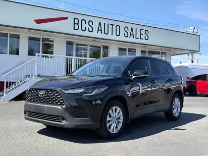 Black 2025 Toyota Corolla Cross LE AWD SUV / Crossover All-Wheel Drive Continuously Variable Transmission