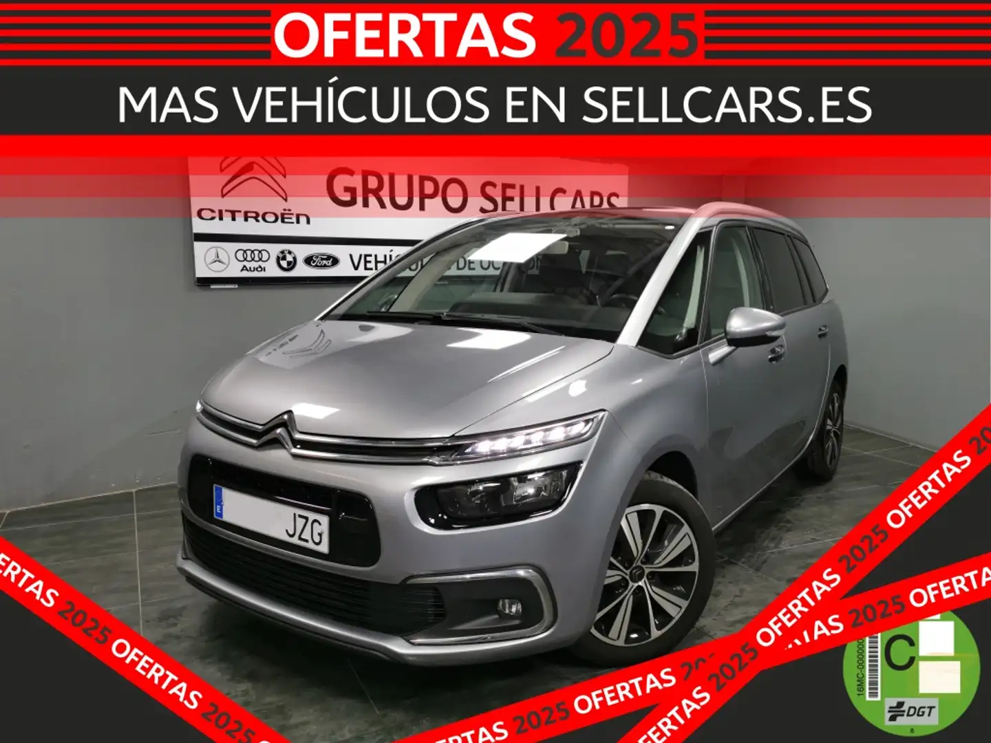 Citroen C4 G.Picasso 1.6BlueHDi S&S Feel EAT6120 Gris - 1