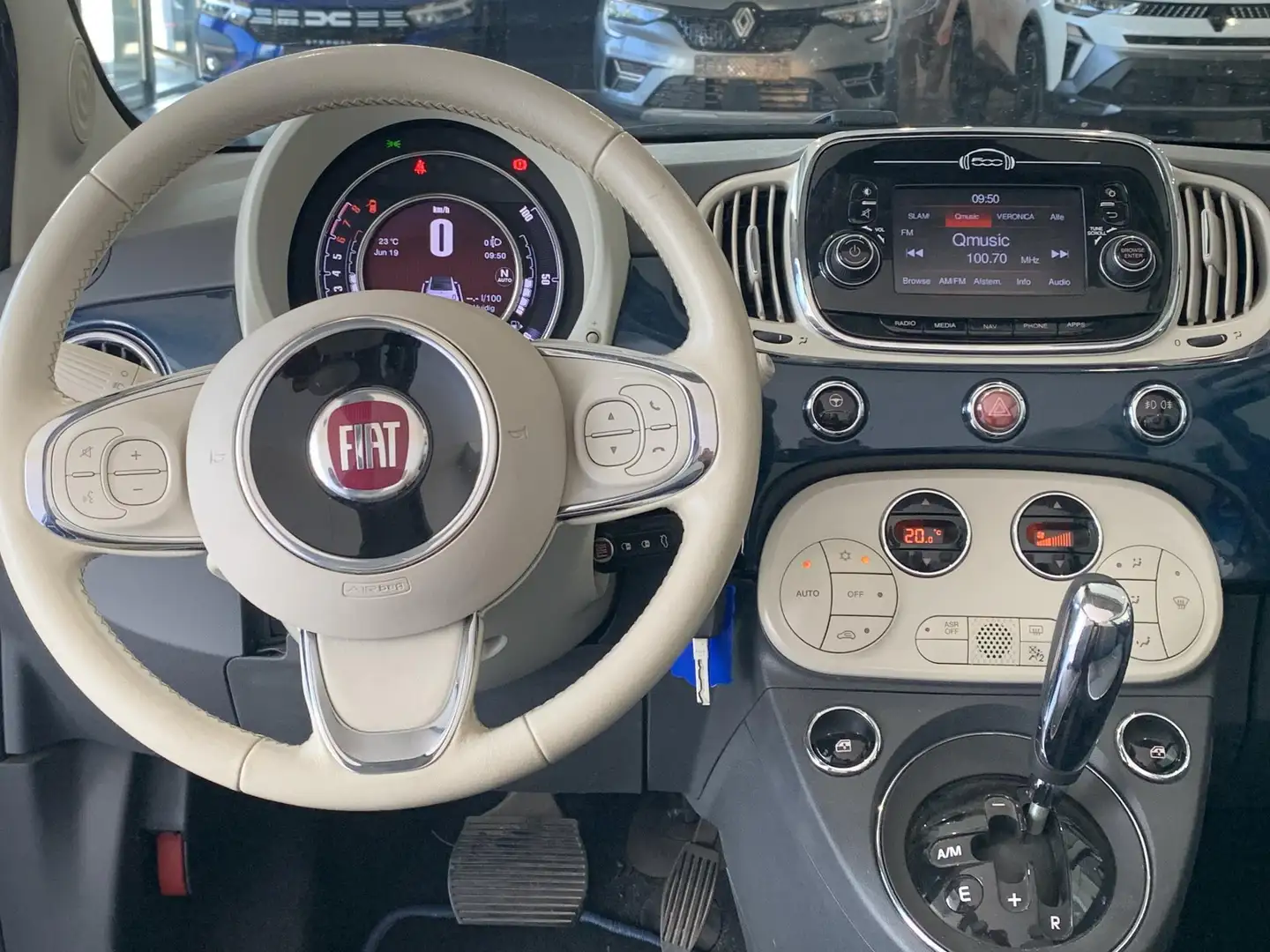 Fiat 500C 1.2 Lounge AUTOMAAT | NAVIGATIE | PARKEERSENSOREN Azul - 2