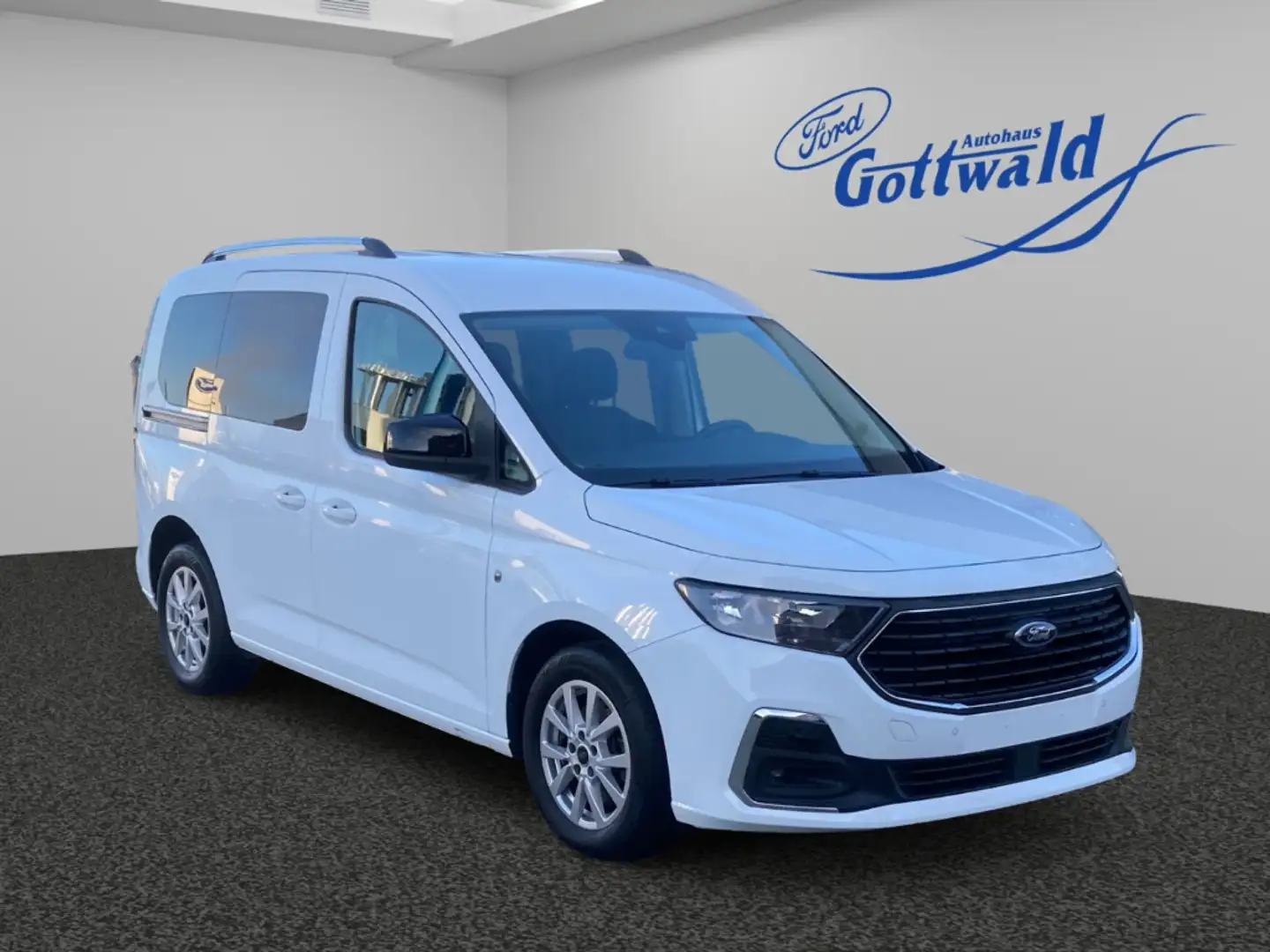 Ford Tourneo Connect Titanium PDC Winterpaket DAB Tempomat Klimaanl. Blanc - 1