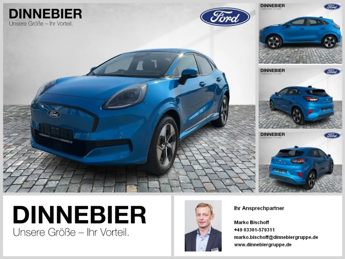Ford Puma GEN-E Gen-E LED+Kamera+Navi+Winterpaket Modrá - 1