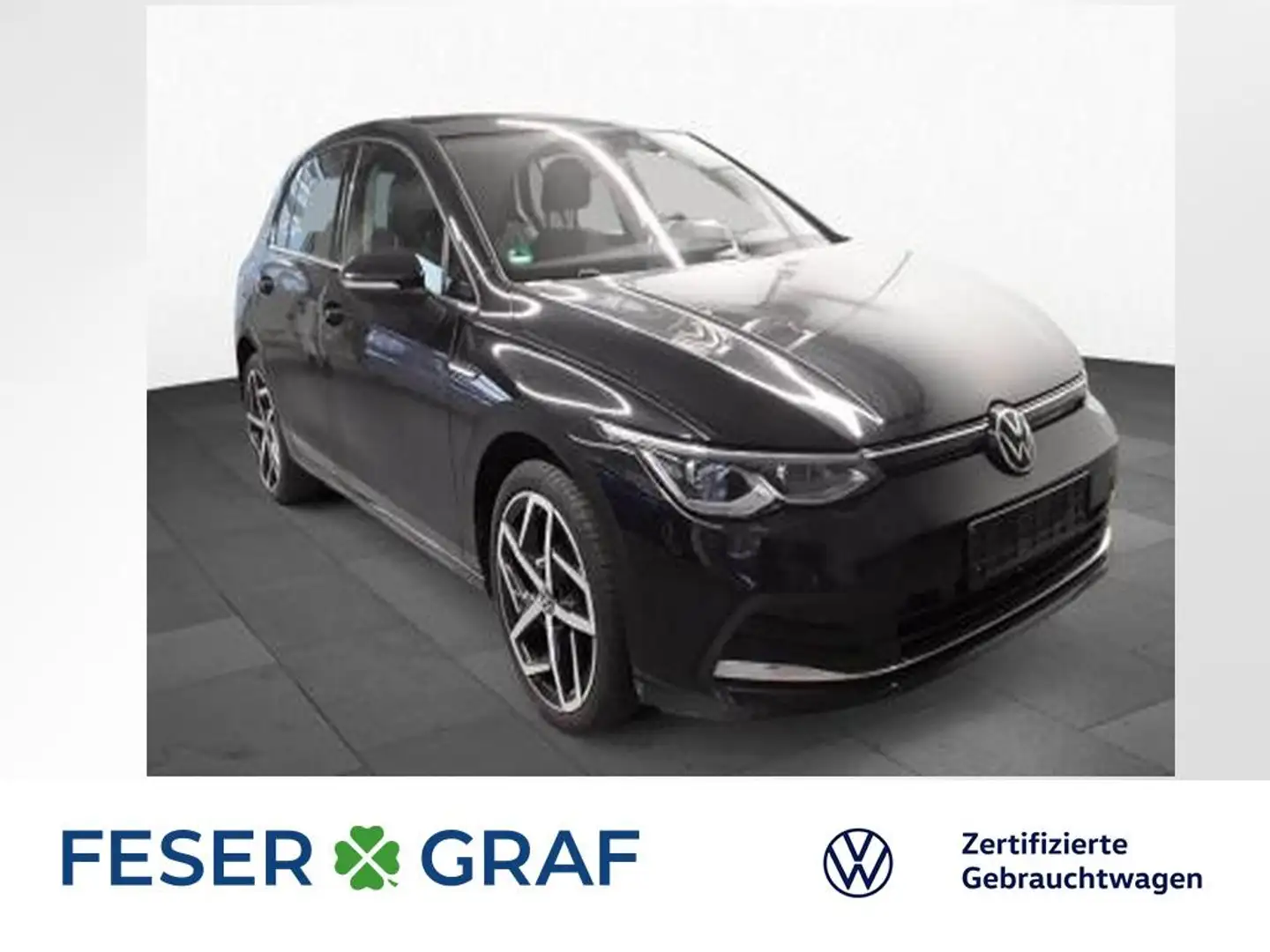 Volkswagen Golf 8 Style 1.5 eTSI DSG Navi Pano HUD Kamera IQ-LED Schwarz - 1