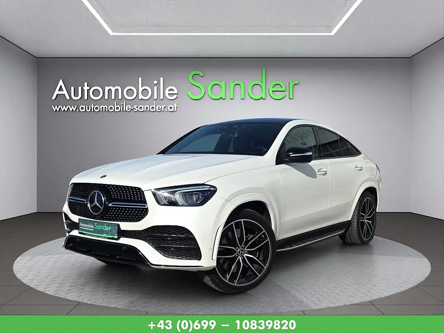 Mercedes-Benz GLE 350 e Coupé PHEV 4MATIC Aut.*AMG/1.BESITZ* Weiß - 1