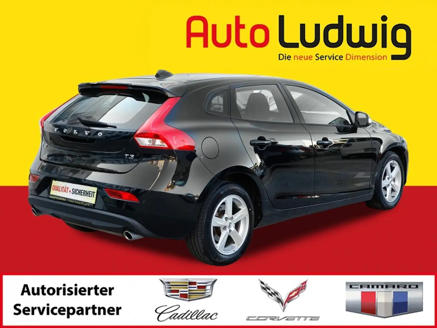 Volvo V40 T3 Kinetic *DIGI COCKPIT*PARK ASSIST*R-CAM*SHZ*... Schwarz - 2