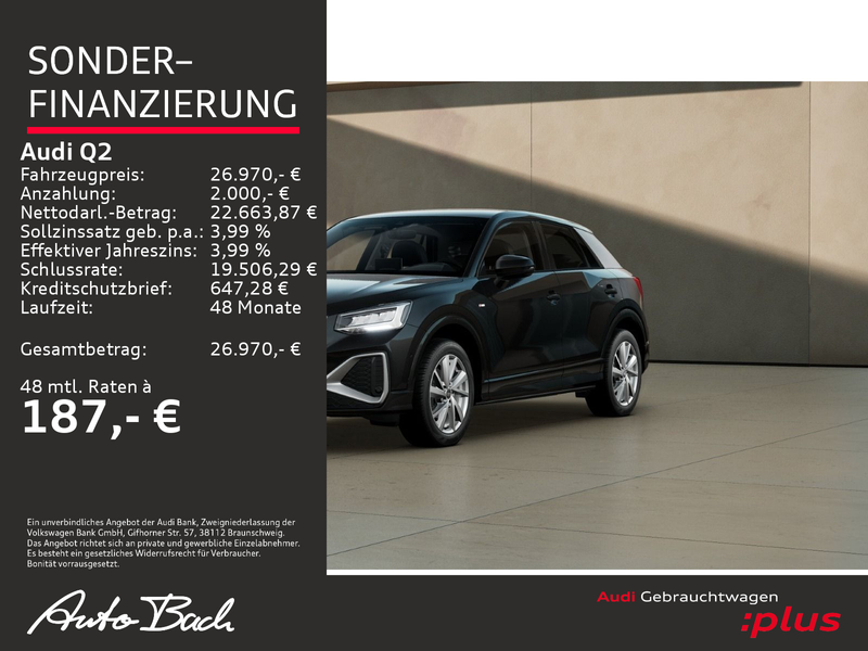 Audi Q2 S line 35TFSI Stronic Navi LED GRA EPH — photo 2