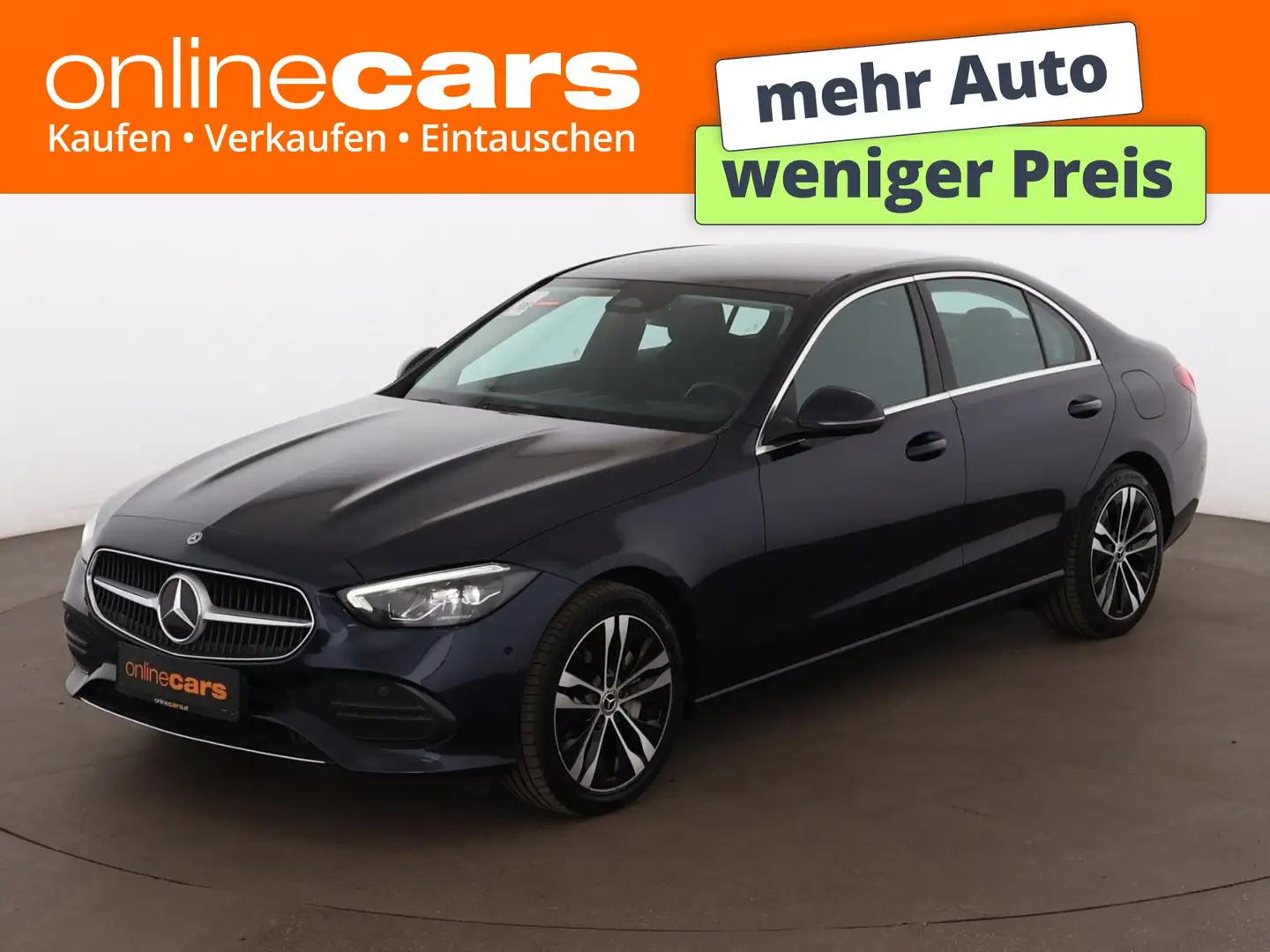 Mercedes-Benz C 300 e Avantgarde PHEV Aut LED LEDER NAVI SITZHZ Blau - 1