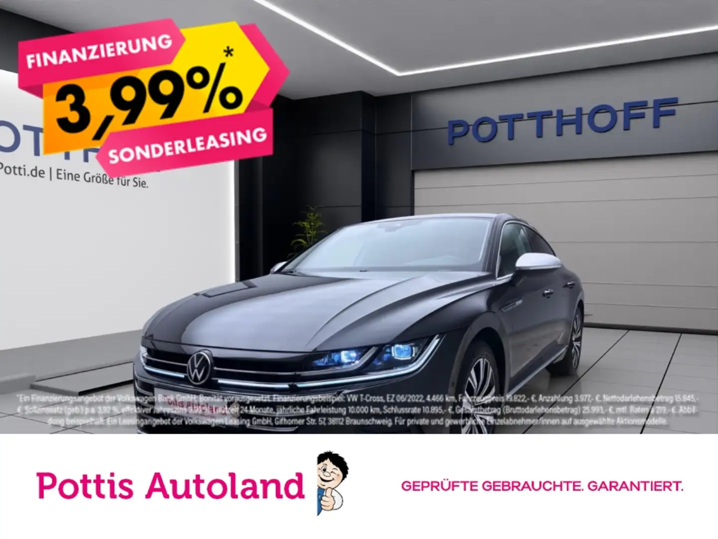 Volkswagen Arteon 2.0 TDI DSG ELEGANCE STANDHZG AHK NAVI IQ.LIGHT Grau - 1