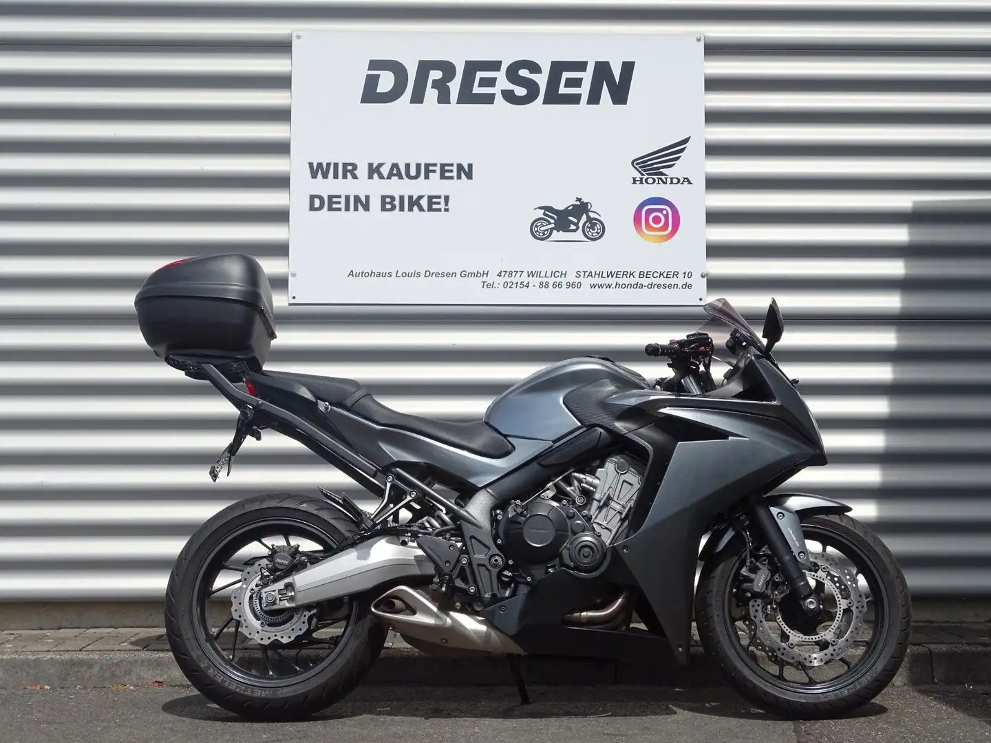 Honda CBR 650 F ABS  * 1. Hand * Topcase * Plateado - 1
