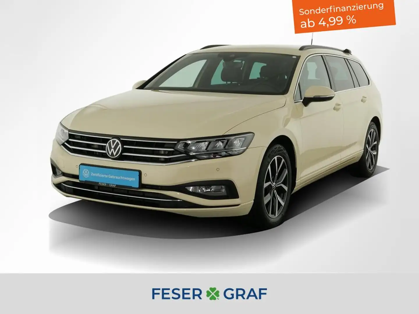 Volkswagen Passat Variant 2.0 TDI Business DSG TAXI / Navi / Standheizung / Beige - 1