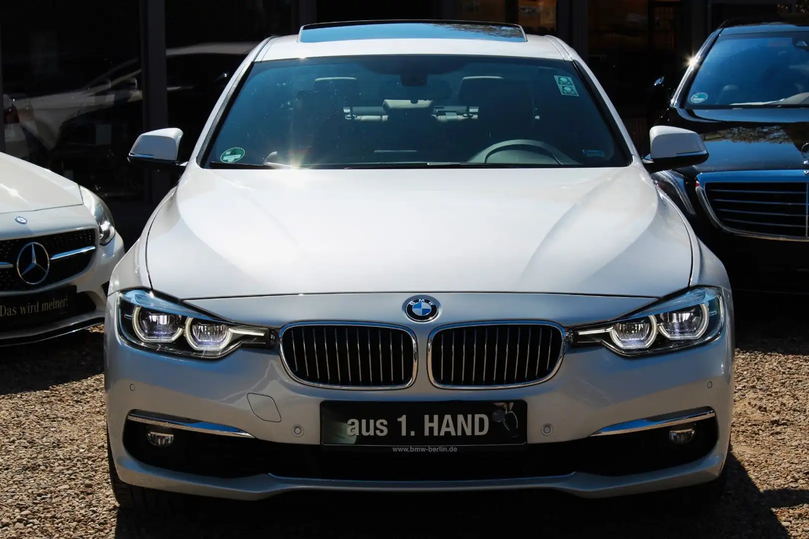 BMW 328 i Luxury Line Aut LEDER LED KEYLESS PDC EU-6 Weiß - 2