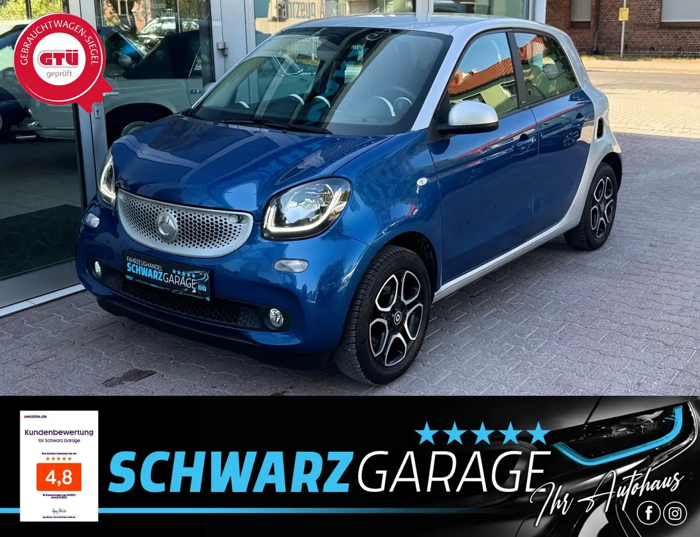 smart forFour forfour Basis*KLIMA*SITZHEIZUNG* Blau - 1