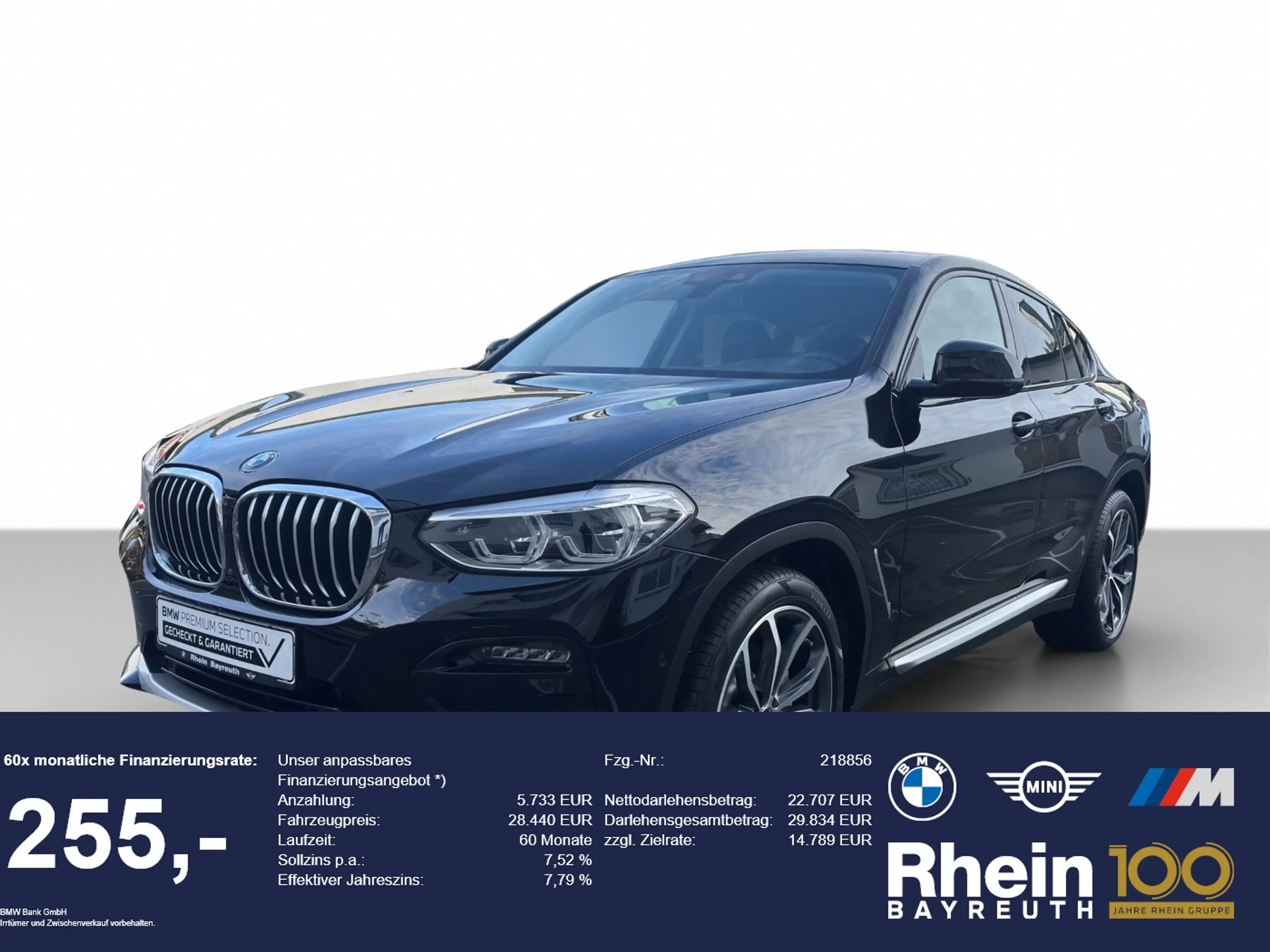 BMW X4 xDrive30i xLine Navi AdapLED Hifi GSD ParkAss