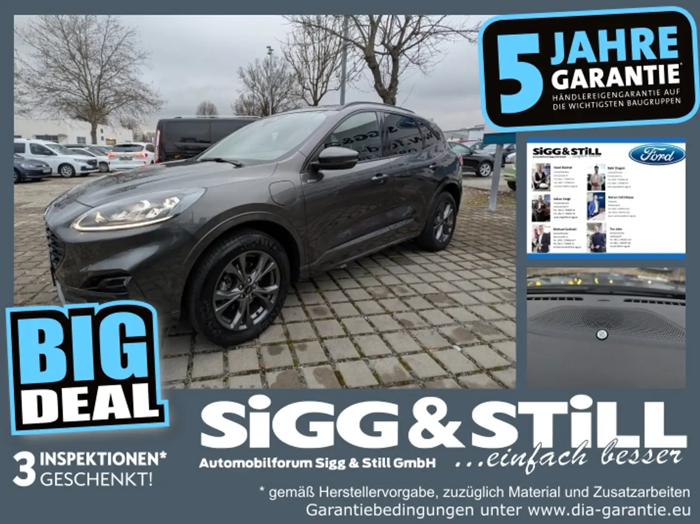 Ford Kuga 2.5 PHEV ST-Line X LED*ACC*NAV*PDC*4xSHZ*2xCAM Grau - 1