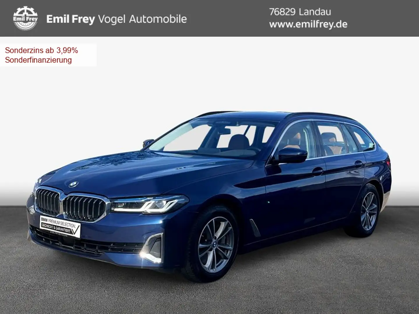 BMW 530 d Touring Aut. Luxury Line Blauw - 1
