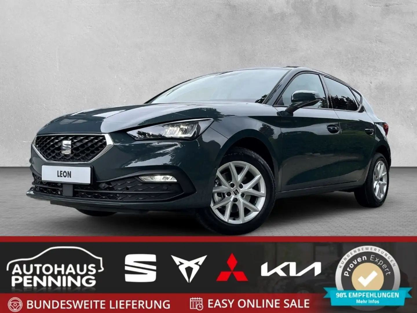 SEAT Leon ROAD EDITION / UPE: 40.635,- € / 1.5 e-TSI DSG ACC Bleu - 1