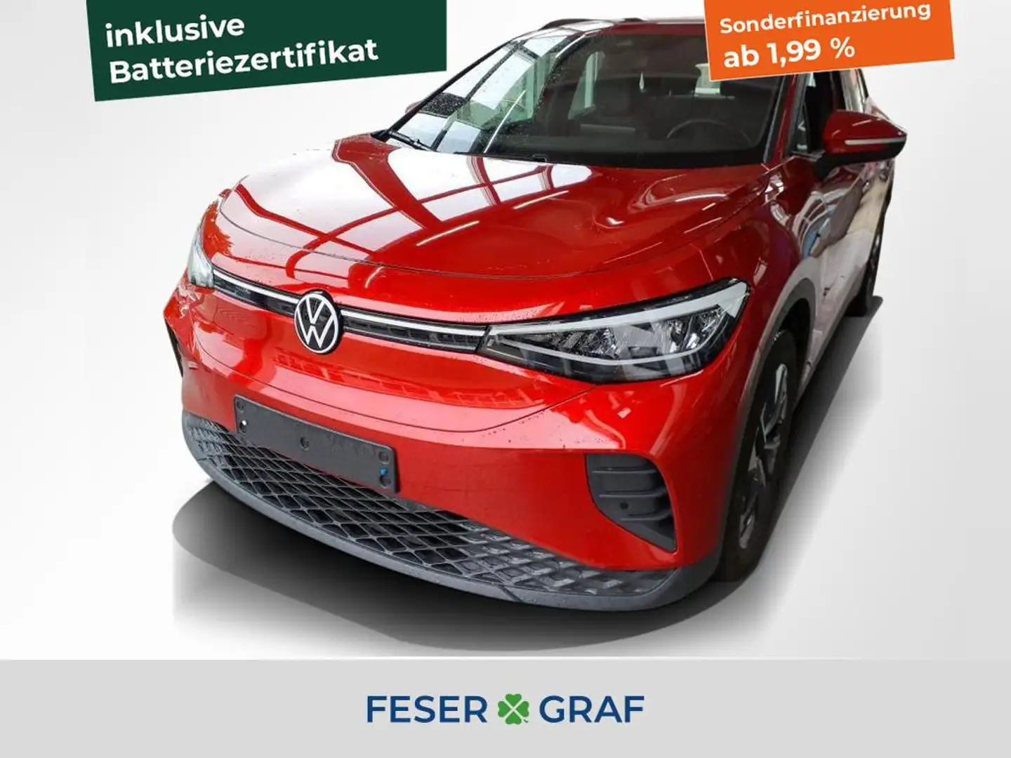 Volkswagen ID.4 Pro Performance 1-Gang AHK KAMERA Rot - 1