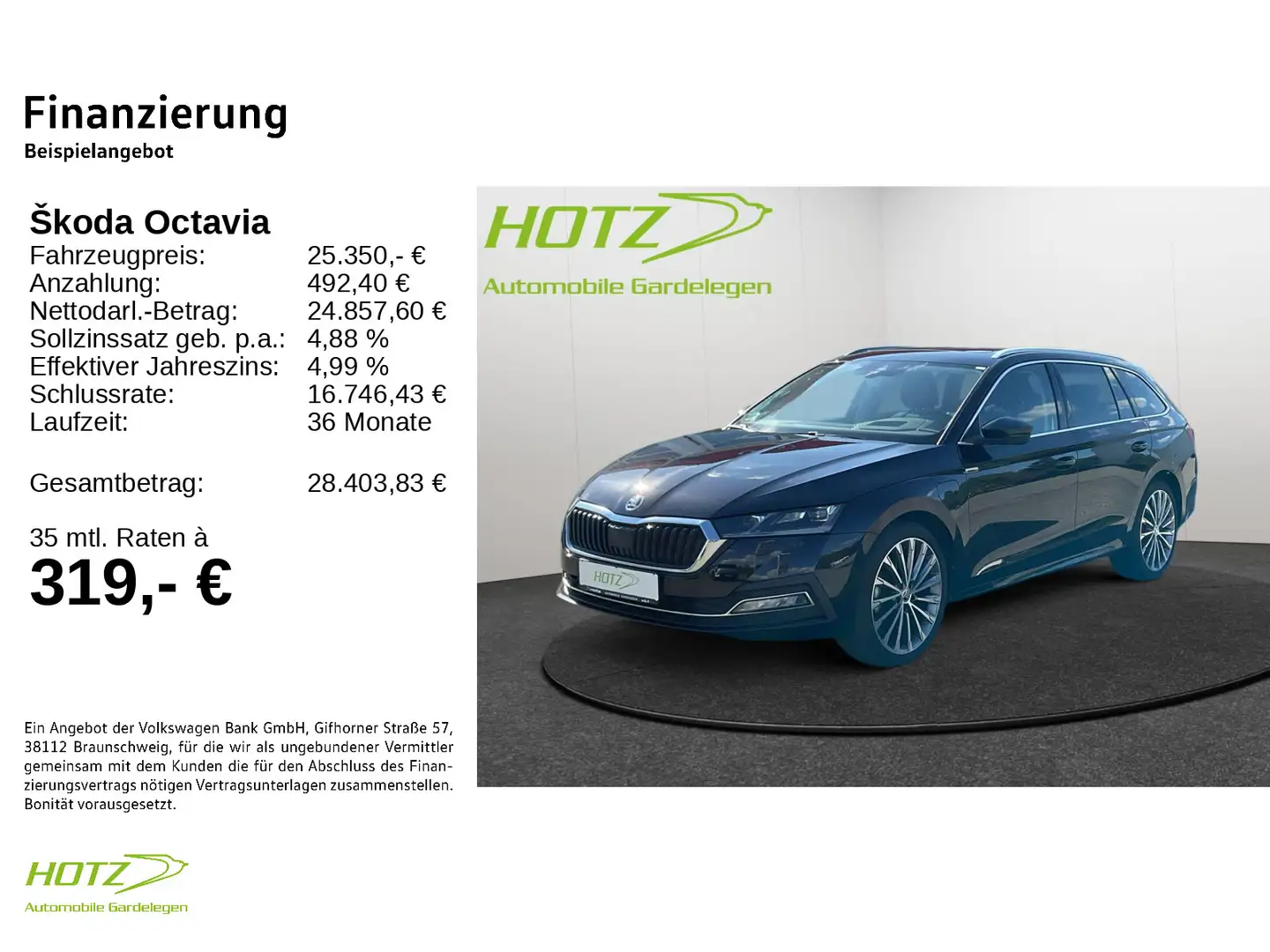 Skoda Octavia 4 IV Combi 1.4 TSI iV eHybrid DSG Style Schwarz - 2