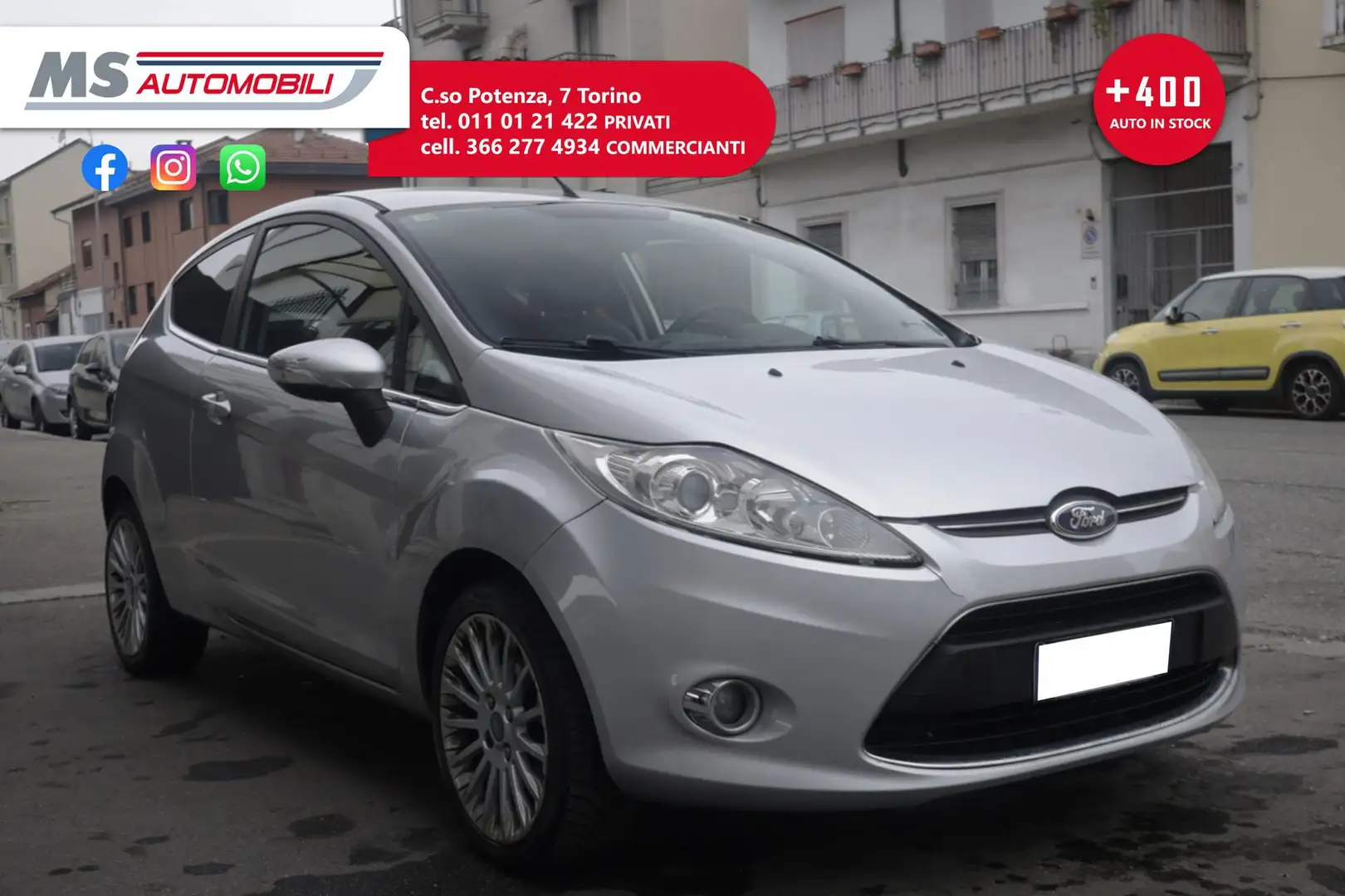 Ford Fiesta Ford Fiesta 1.4 16V 3p. Bz.- GPL Titanium Bs. Uni Argent - 1