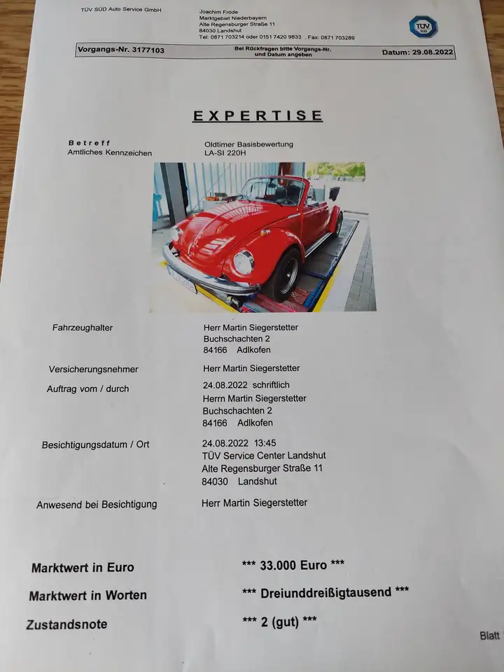 Volkswagen Käfer Cabrio, foto 6