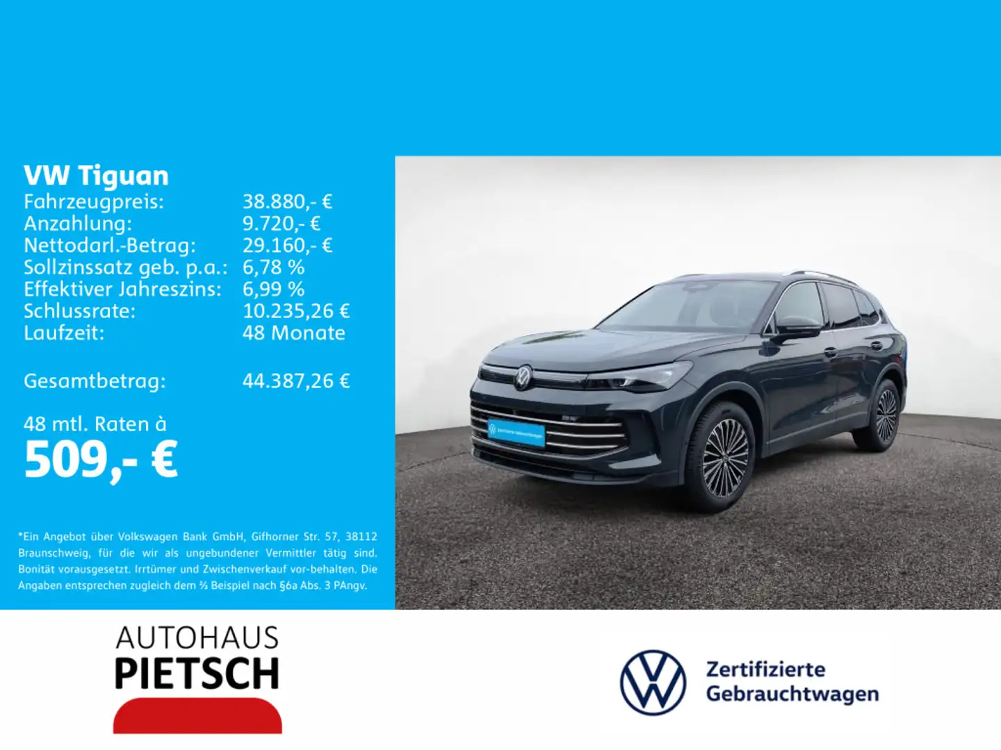 Volkswagen Tiguan 2.0 TDI Grau - 1