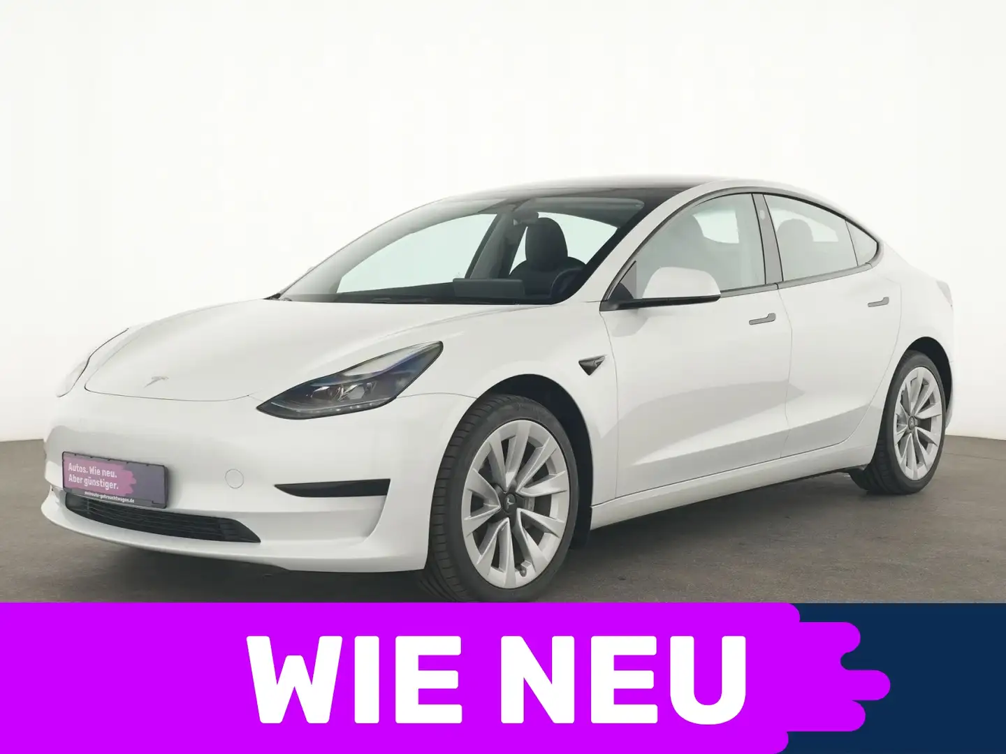 Tesla Model 3 Rückfahrkamera HD|ACC|Navigation Weiß - 1