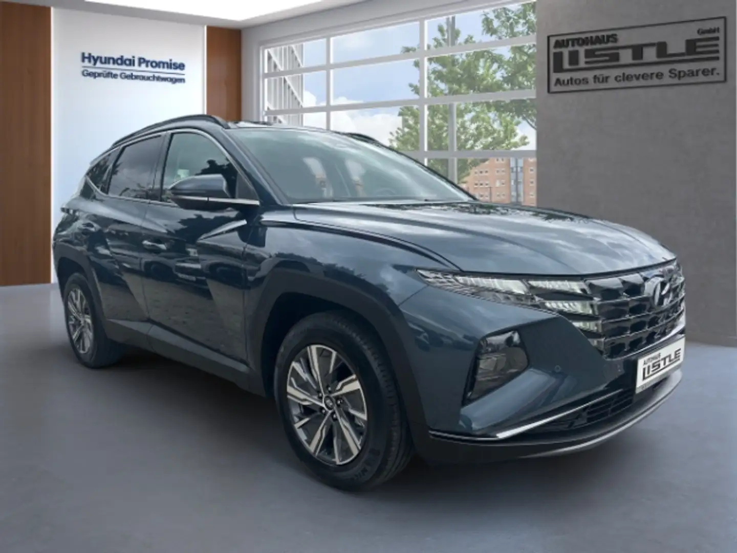 Hyundai TUCSON Trend Hybrid 4WD 1.6 T-GDI +KLIMA+SHZ+NAVI+LED+UVM Blau - 2