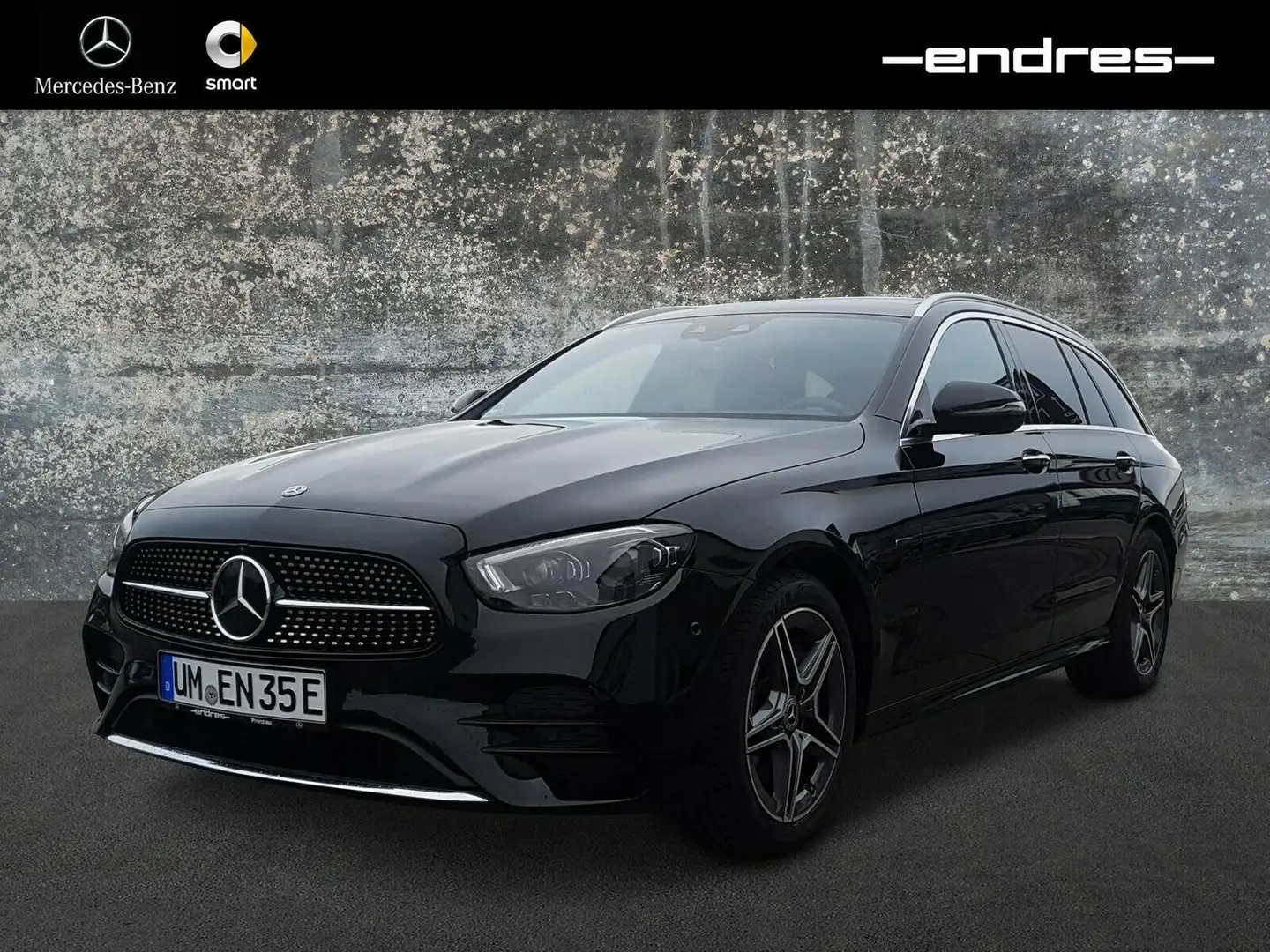 Mercedes-Benz E 300 de T+AMG+DISTR+BURMESTER+360°+PANO+DAB+ Schwarz - 1