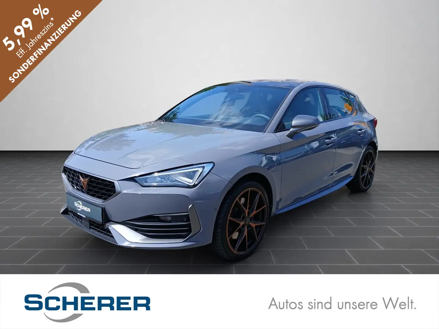 CUPRA Leon 1.4 eHybrid 180 kW NAVI PANO VOLL LED ACC S Gris - 1