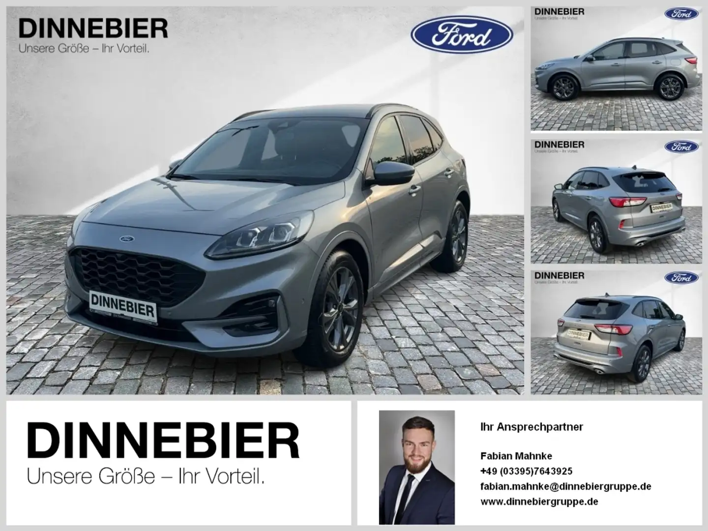 Ford Kuga ST-Line X LED+AHK+Kamera+Winterpaket Silber - 1