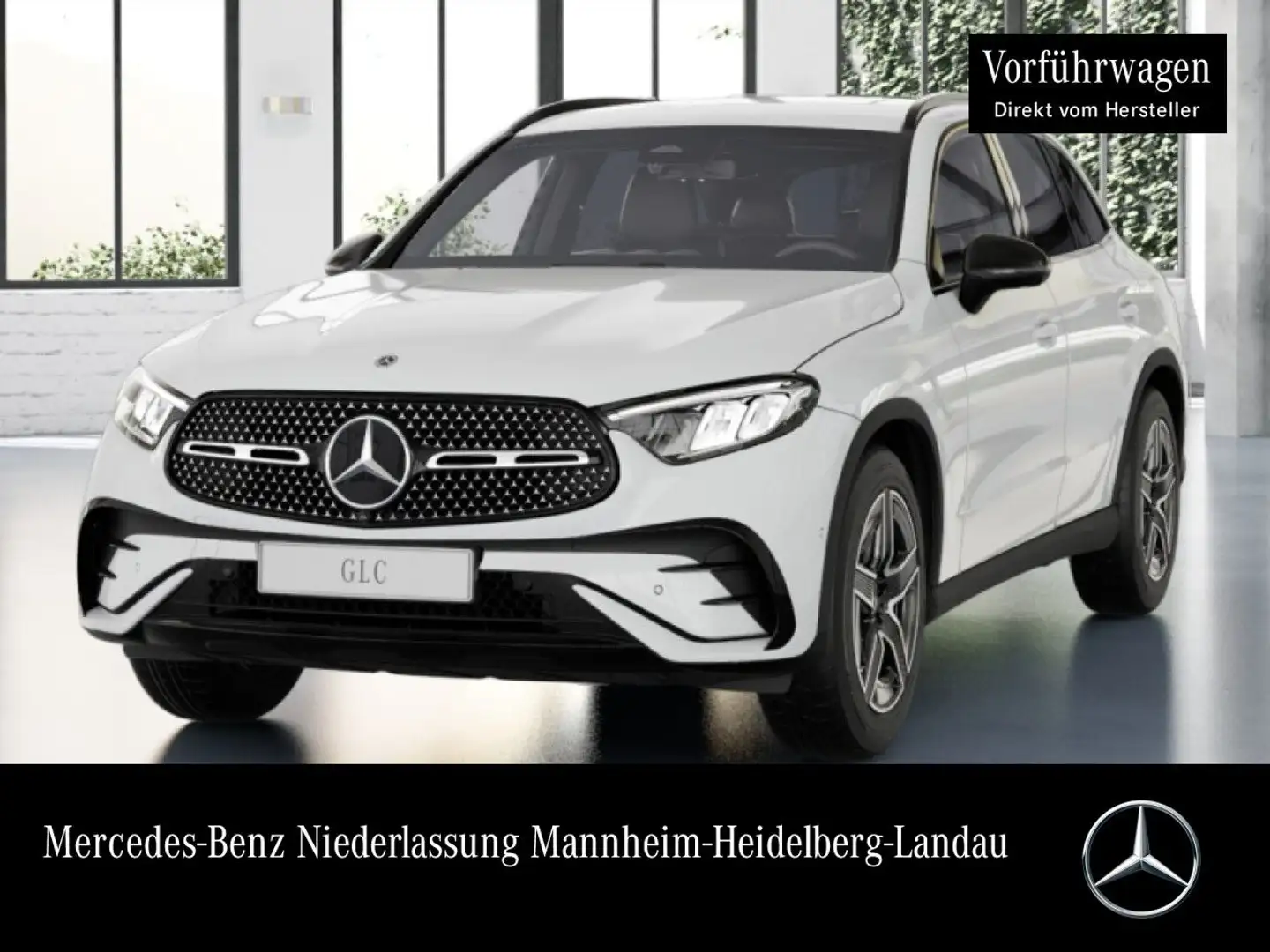 Mercedes-Benz GLC 200 4M AMG+NIGHT+360+AHK+LED+TOTW+KEYLESS+9G Wit - 1