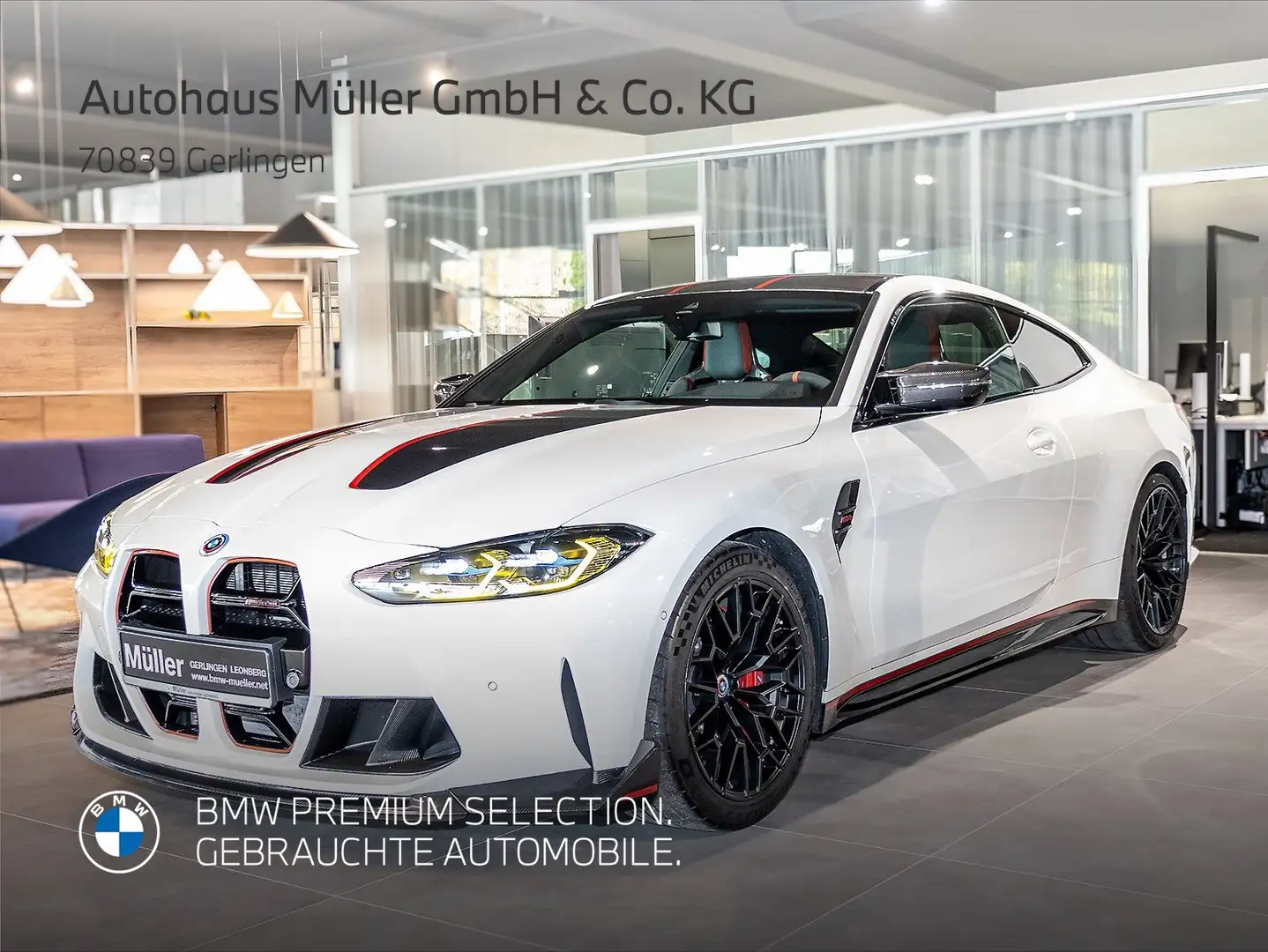 BMW M4 CSL Coupé 1von1000 DrivingAssist HUD DAB 1VB Blanc - 1