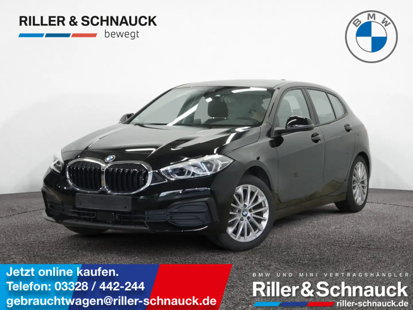 BMW 118 i AHK+KAM+LED+NAVI+SHZG Schwarz - 1
