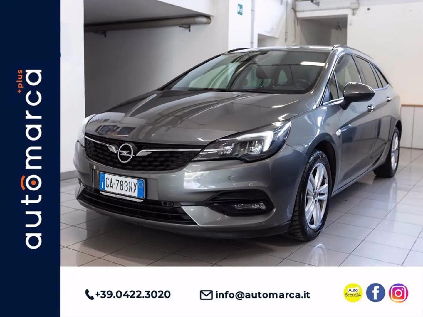 Opel Astra 1.5 CDTI 122 CV S&S AT9 Sports Tourer GS Line Gris - 1