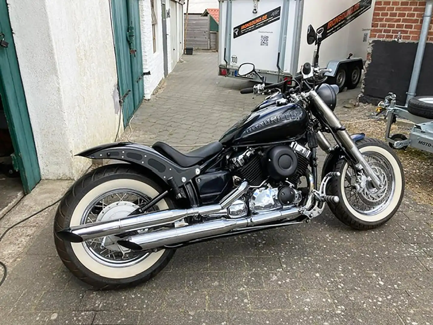 Yamaha XVS 650 Classic Black-Roadkiller-Umbau 2-Pers.* 9750km TOP Чорний - 1