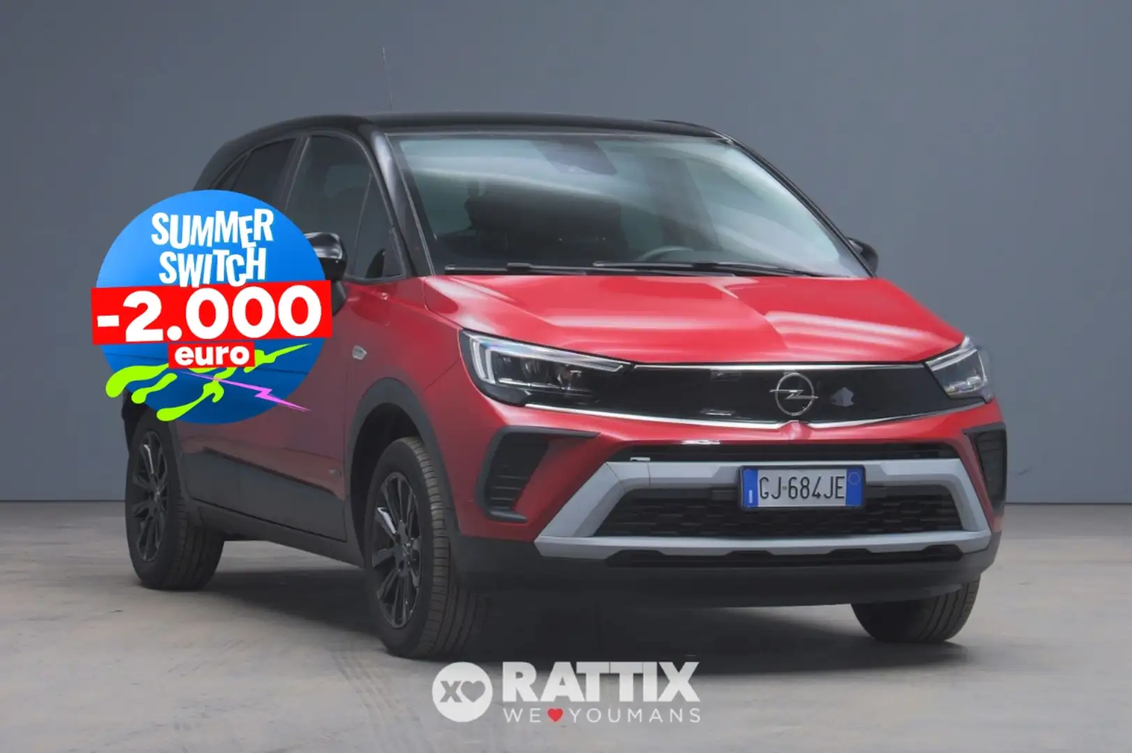 Opel Crossland 1.2 110CV Design&Tech Rosso - 1