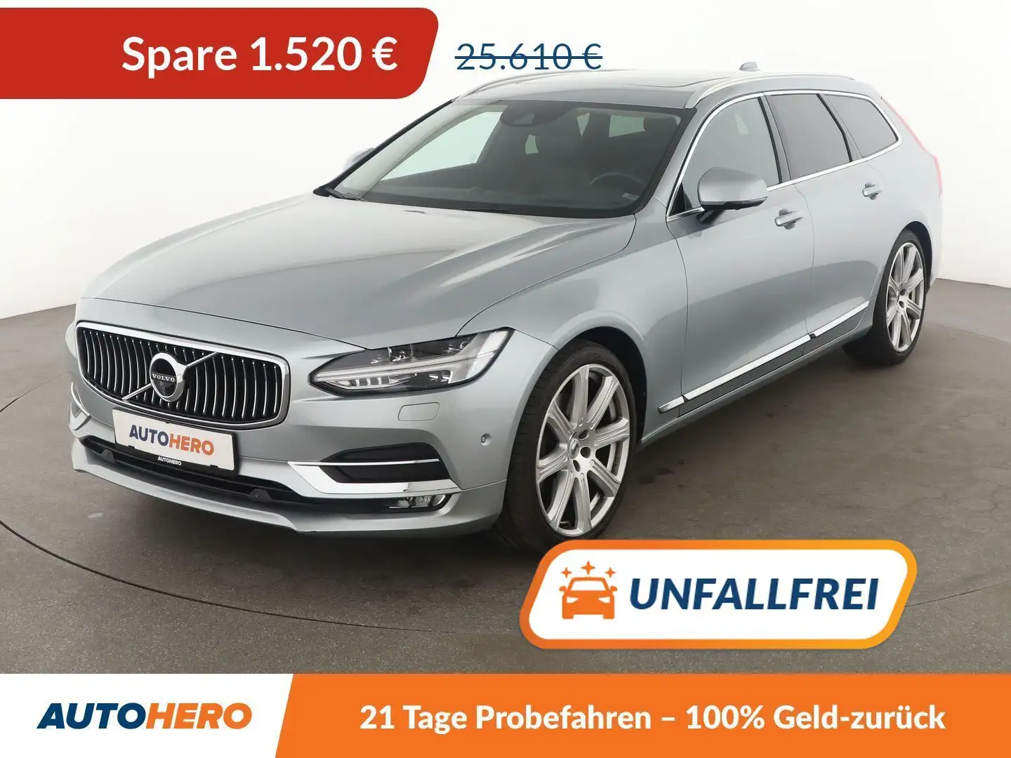Volvo V90 2.0 T5 Inscription Aut.*NAVI*HEAD-UP*LED*ACC*CAM* Gris - 1