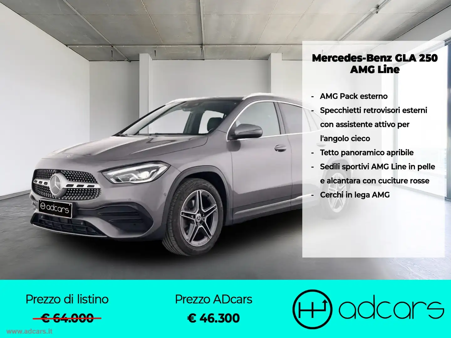 Mercedes-Benz GLA 250 GLA 250 Automatic Premium AMG Line Grigio - 1
