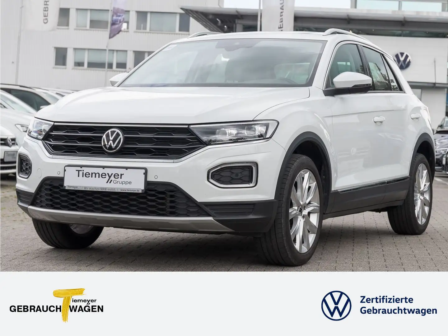 Volkswagen T-Roc 1.5 TSI DSG STYLE AHK PANO LEDER LM18 Blanco - 1