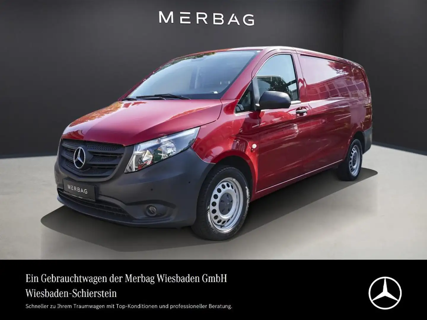 Mercedes-Benz Vito Kasten 114 lang 3,2t Autom. PDC Temp. Navi Rot - 1