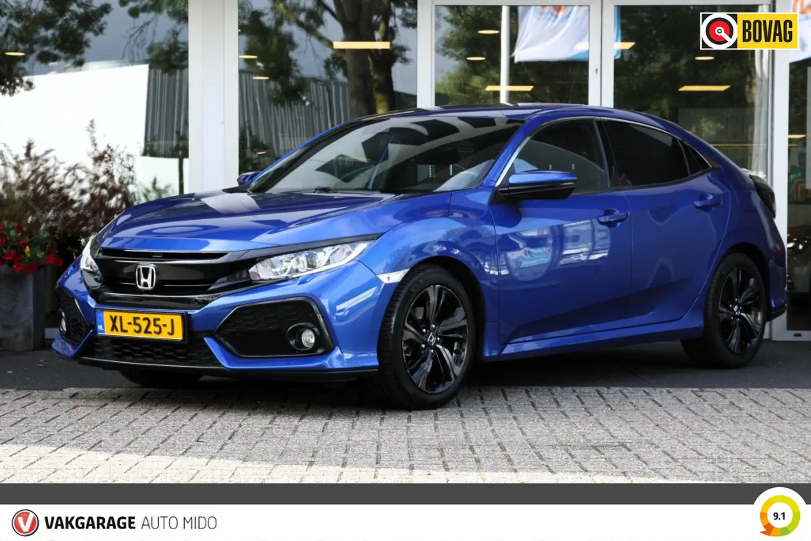 Honda Civic 1.0 i-VTEC Automaat Premium | NLD auto | Navigatie Bleu - 1