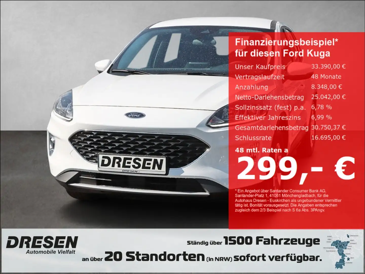 Ford Kuga Cool&Connect 2.5 Duratec PHEV Navi/PDC/Winterpaket Weiß - 1