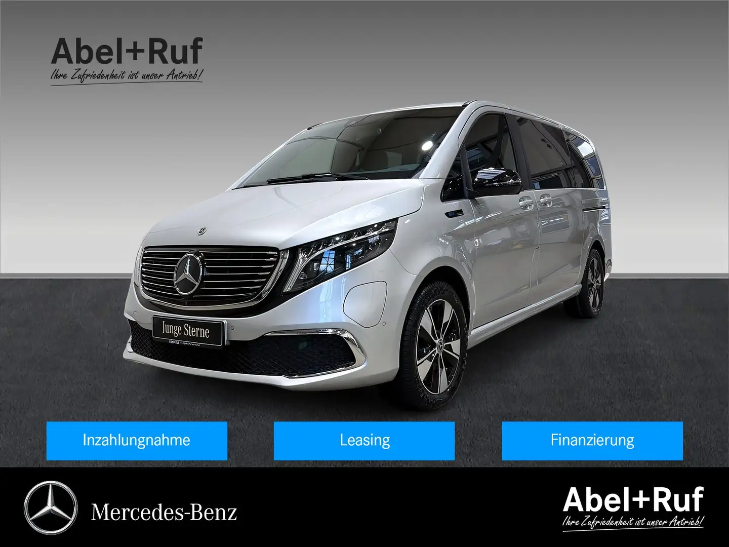 Mercedes-Benz EQV 300 Lang LED+DISTRO+CarPlay+Burme+TotW+360° Silber - 1