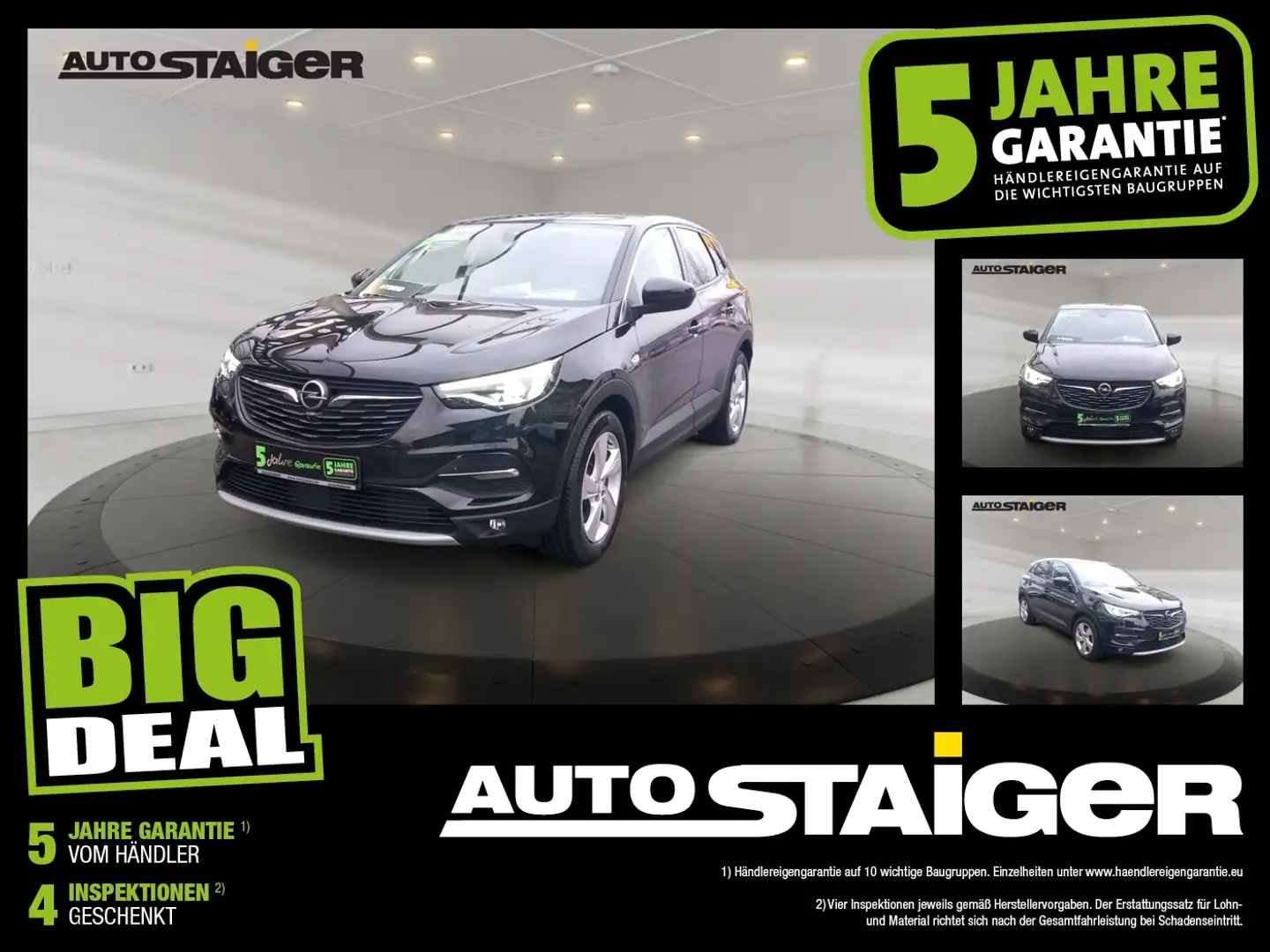 Opel Grandland X 1.6 TurboHybridBusinessElegance Leder Noir - 1