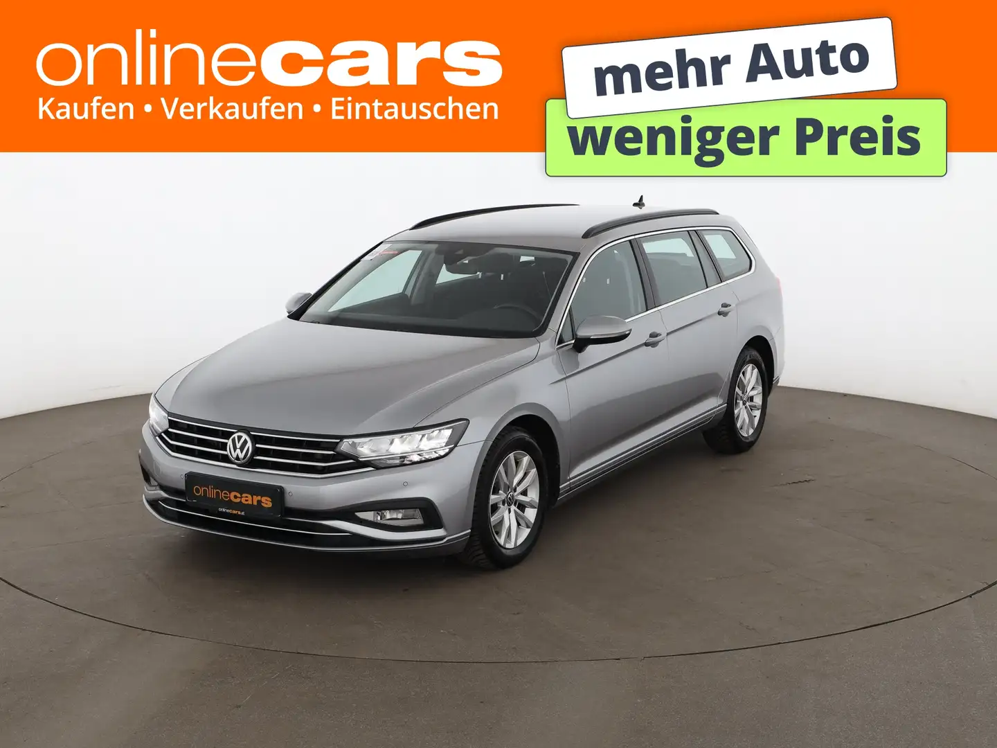 Volkswagen Passat Variant 2.0 TDI Business Aut LED RADAR NAV Silber - 1