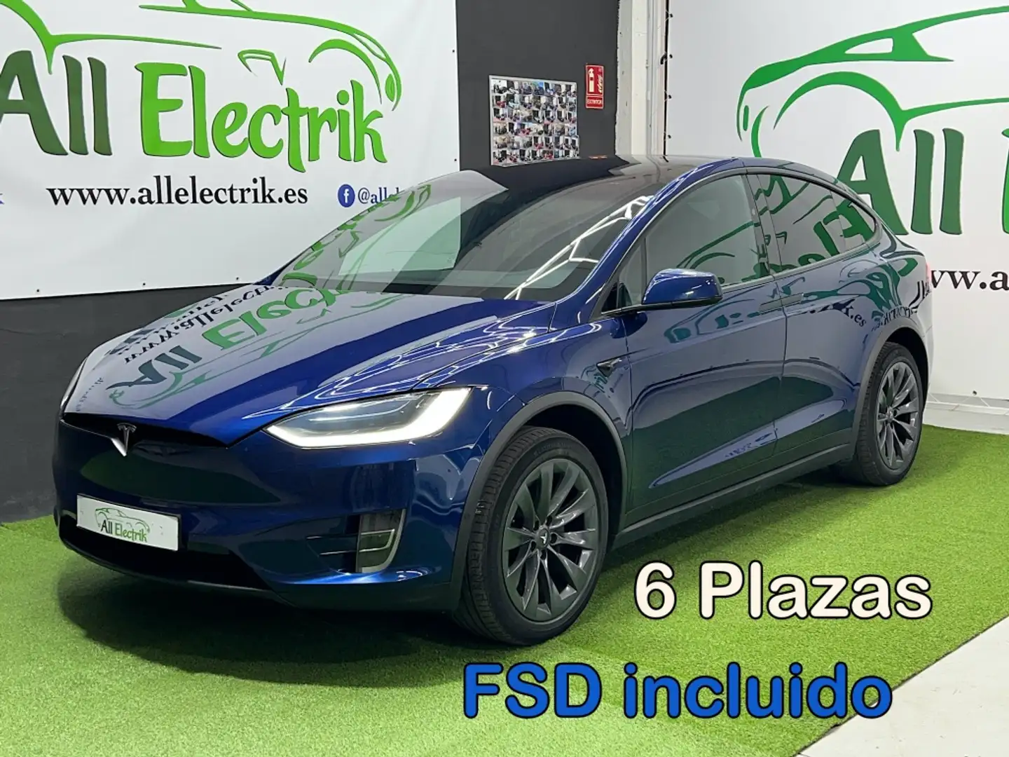 Tesla Model X 100D Bleu - 1